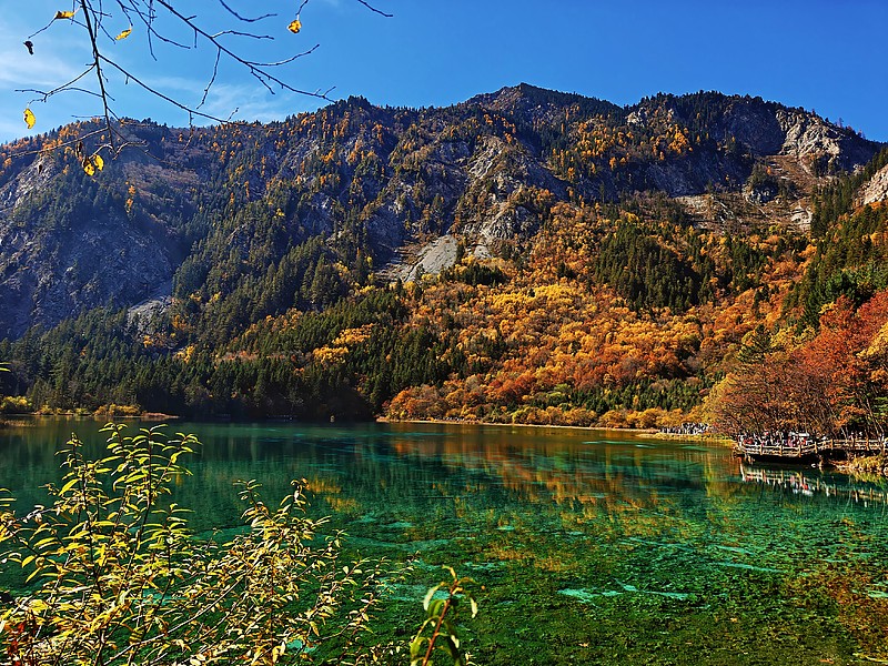 九寨沟五花海秋色